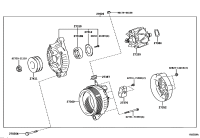 27060E0330-ALTERNATOR, 12V 80A 4PK, TOYOTA