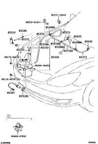 85381AA040-NOZZLE, FR WASHER