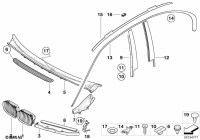 51138208487-GRILL L/H E46 4DR 98-02