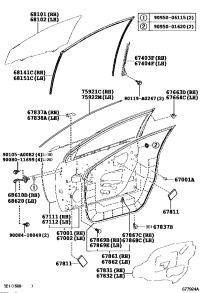 6861002250-CHECK ASSY, FRONT DOOR, RH/LH