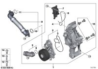 11515B4A144-WATER PUMP-AUDI A5/A6/A7