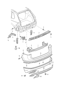 5NN807421-Bumper cover: