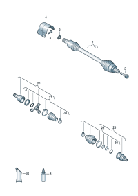561407271P-Band f joint Shaft, half swing