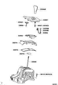 3350442030B3-KNOB SUB-ASSY SHIFT