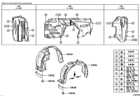 5387530320-LINER, FRONT FENDER, RH