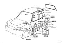 7507142021-MOULDING SUB-ASSY, FRONT DOOR, OUTSIDE RH