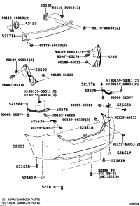 5215903901-COVER, RR BUMPER