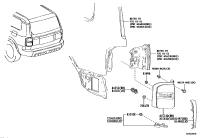 5256260140-RETAINER, RR BUMPER