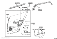 6763003190C0-BOARD SUB-ASSY, REAR DOOR TRIM, RH