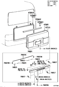 678810S010-WEATHERSTRIP, BACK