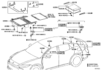 6320130220-GLASS SUB-ASSY, SLIDING ROOF