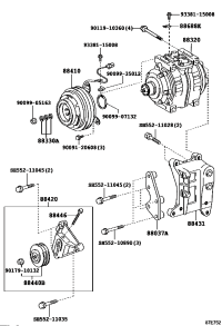 8841036520-CLUTCH ASSY, MAGNET