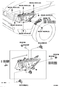 8113042311-UNIT ASSY, HEADLAMP