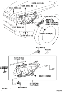 8113042331-UNIT ASSY, HEADLAMP