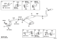 17430F0421-PIPE ASSY, EXHAUST, TAIL