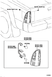 8155004160-LAMP ASSY, REAR COMBINATION, RH