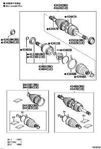 4343060070-SHAFT ASSY, FR