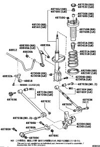 482310T050-SPRING, COIL, REAR, RH/LH