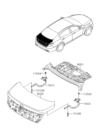 792203T010-HINGE ASSY-TRUNK LID RH