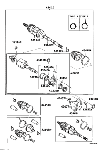 0443842091-BOOT KIT, FRONT DRIVE SHAFT INBOARD JOINT, RH