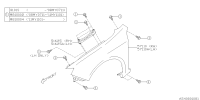 57160FG0009P-BRKT FENDER SD CPRH
