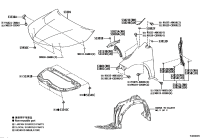 5334102500-INSULATOR, HOOD