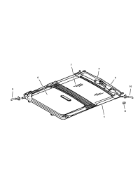 5012768AA-MOTOR SUNROOF CHRYSLER
