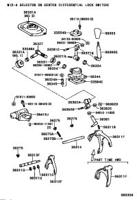 3633160120-BOOT, TRANSFER SHIFT LEVER, NO.2