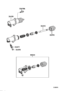3147060371-CYLINDER ASSY, CLUTCH RELEASE