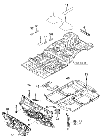 841411G000-INSULATOR-FENDER LH