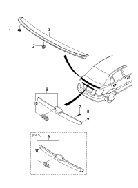 872101G000-SPOILER ASSY-RR