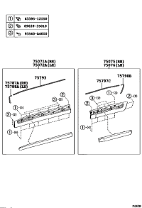 7507260110G1-MOULDING SUB-ASSY