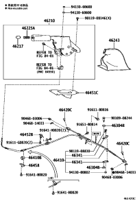 4641060C00-HAND BRAKE CABLE