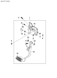 328001G400-PEDAL ASSY-BRAKE