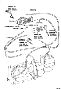 5590690K01-CABLE SUB-ASSY, DEFROSTER DAMPER CONTROL