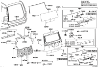 678810G030-WEATHERSTRIP, BACK
