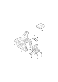 5J0937615C-Bracket, fuse