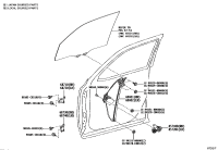 698010G020-REGULATOR SUB-ASSY, FRONT DOOR WINDOW, RH