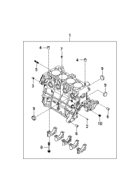 K051Z10310-BLOCK ASSY-CYLINDER