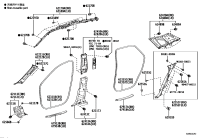 6248048241C0-GARNISH ASSY, ROOF SIDE, INNER LH