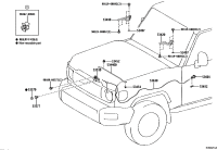 5345260020-HOLDER, HOOD STAY