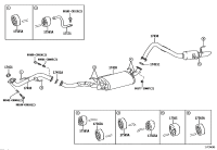 17410F0890-PIPE ASSY, EXHAUST, FRONT