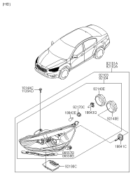 921013R750-LAMP ASSY-HEAD,LH