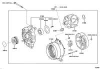 2741526010-PULLEY, ALTERNATOR W/CLUTCH
