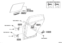 6980347020-REGULATOR SUB-ASSY, REAR DOOR WINDOW, RH