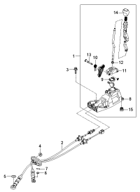 437001G000GD-LEVER COMPLETE-GEAR SHIFT