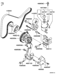 MR554841-OIL PUMP ASSY,P/S