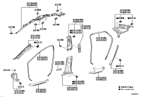 6233103011-WEATHERSTRIP, REAR DOOR OPENING TRIM, RH