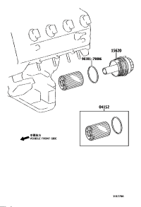 1562051010-CAP ASSY, OIL FILTER