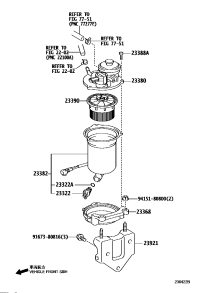 2338051060-CAP ASSY, FUEL FILTER